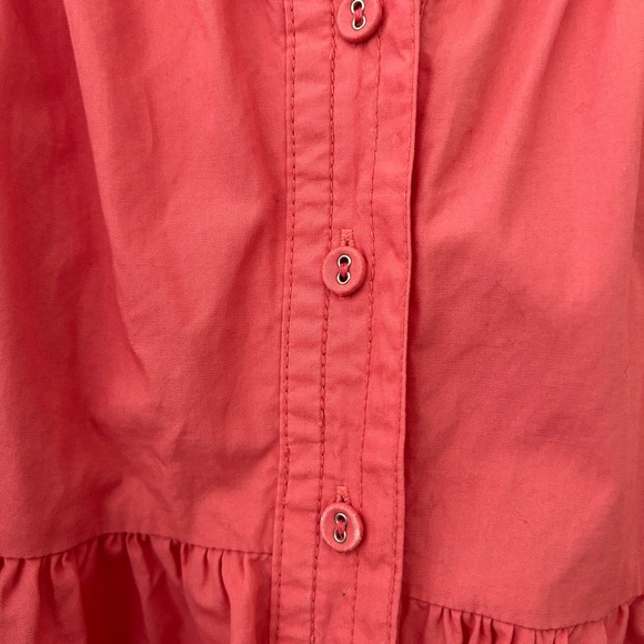 Banana Republic Coral-Pink Button Down Dress - Picture 5 of 11